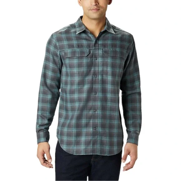 Columbia Silver Ridge Flannel Shirt 4XL Tall Plaid